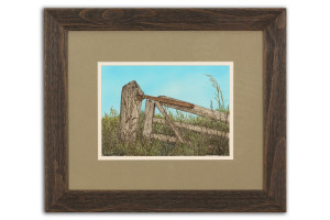 Broken Gate - Framed Original Art