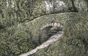 The Bridge in the Glen - Framed Original Art - Image 2