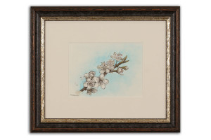 Hawthorne Blossom - Framed Original Art